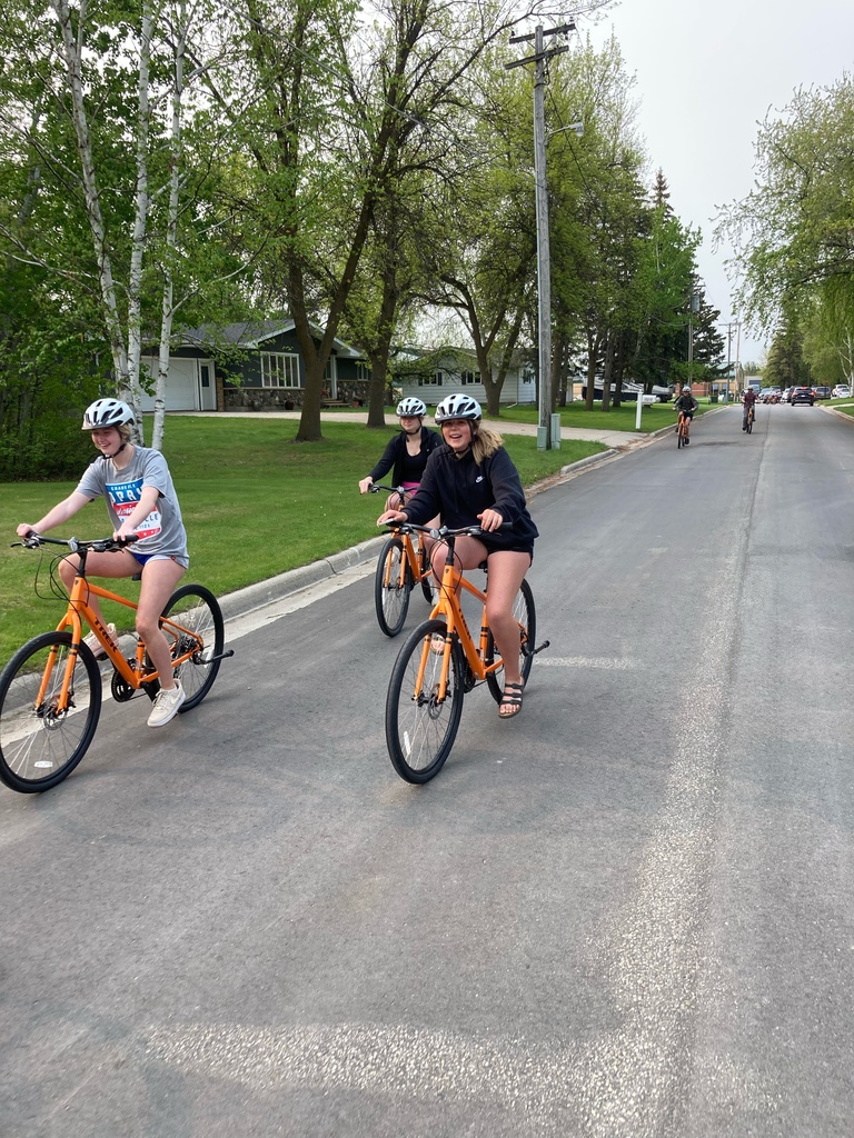 Students enjoying bike ride!